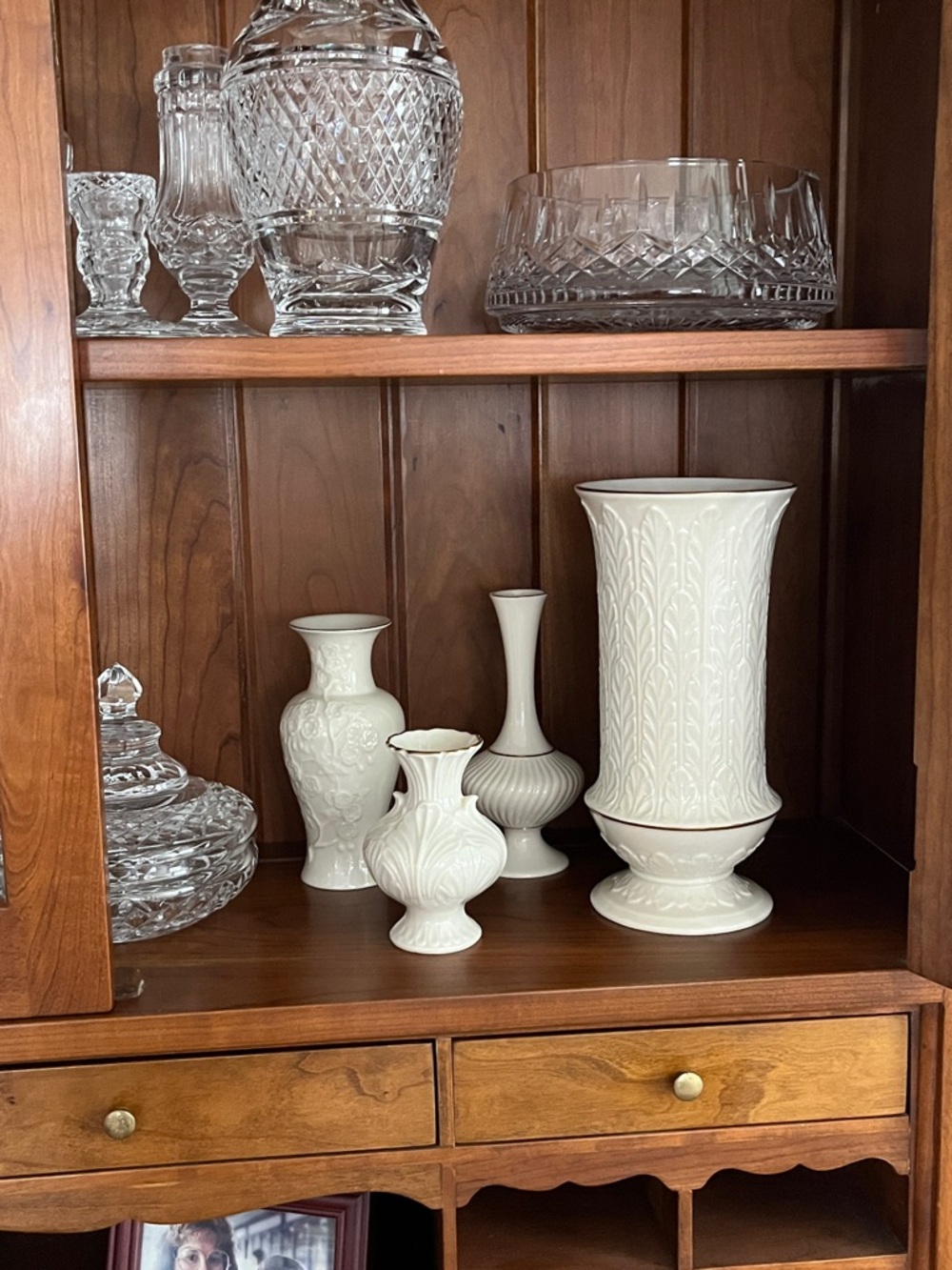 Lenox Cream Ceramic Vase Collection - Ivory Decorative Set